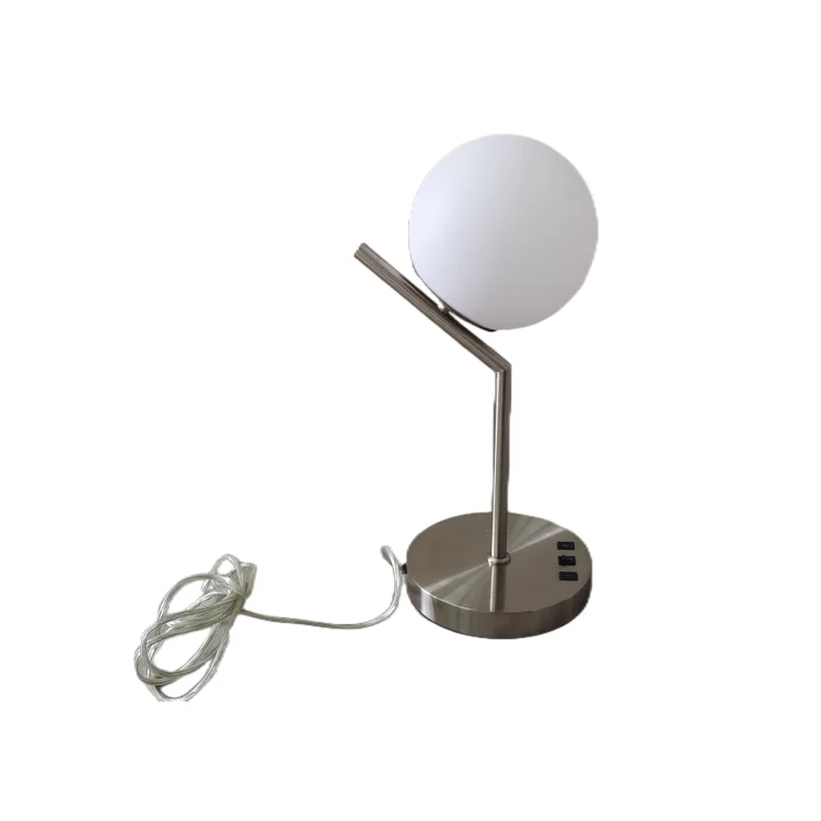 YYHCRechargeable Decor Glass Shade Light Luxury Decorative LED Table Lamp for Hotel Home Decoration