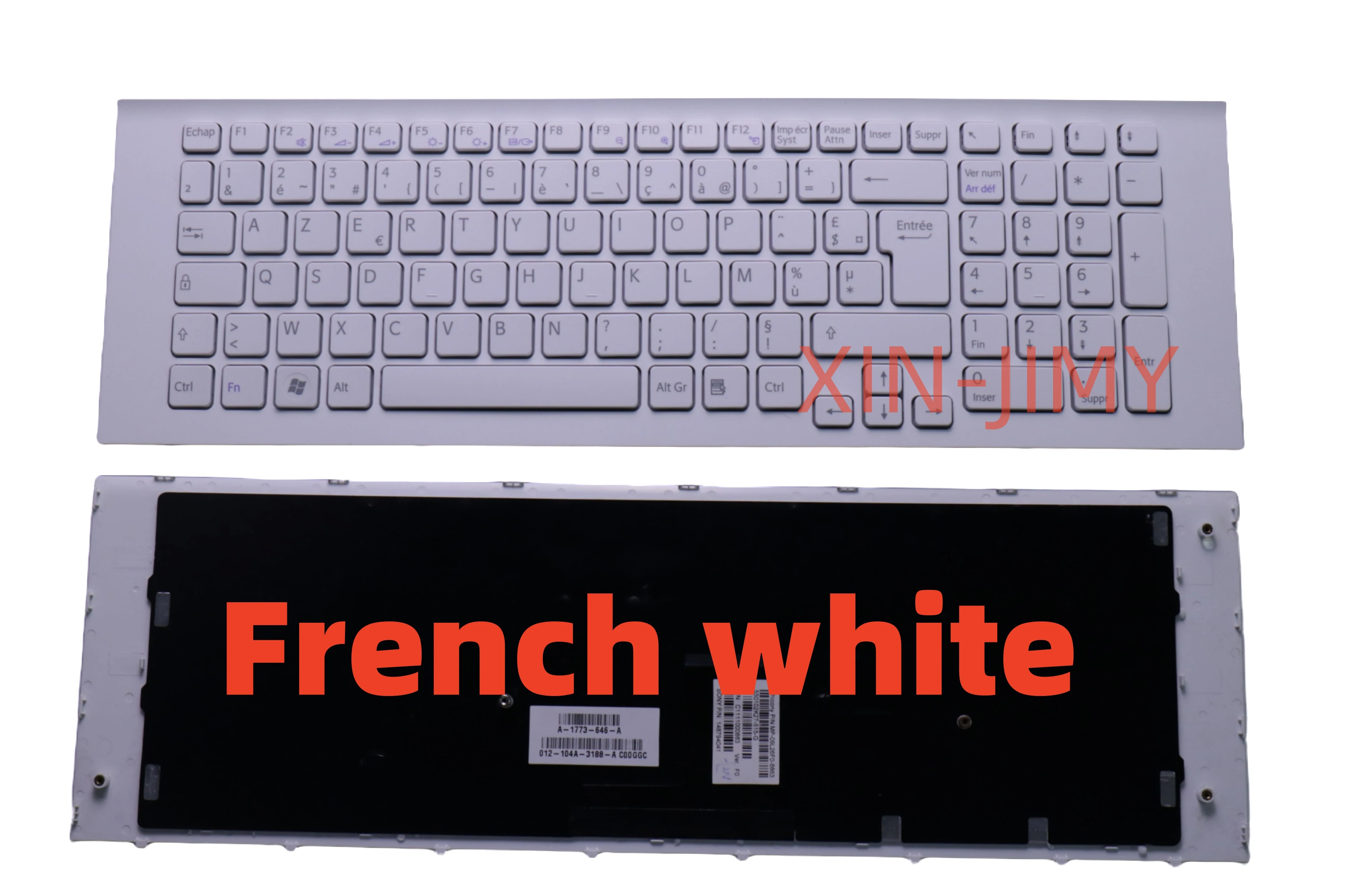 French  laptop keyboard for Sony VAIO VPC-EG VPCEG  teclado with frame 55102C35-515-G MP-09L33XX-686