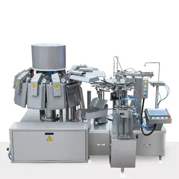 Gran oferta, máquina envasadora de bolsas rotativas, máquina de alimentos al vacío, empacadora al vacio industrial