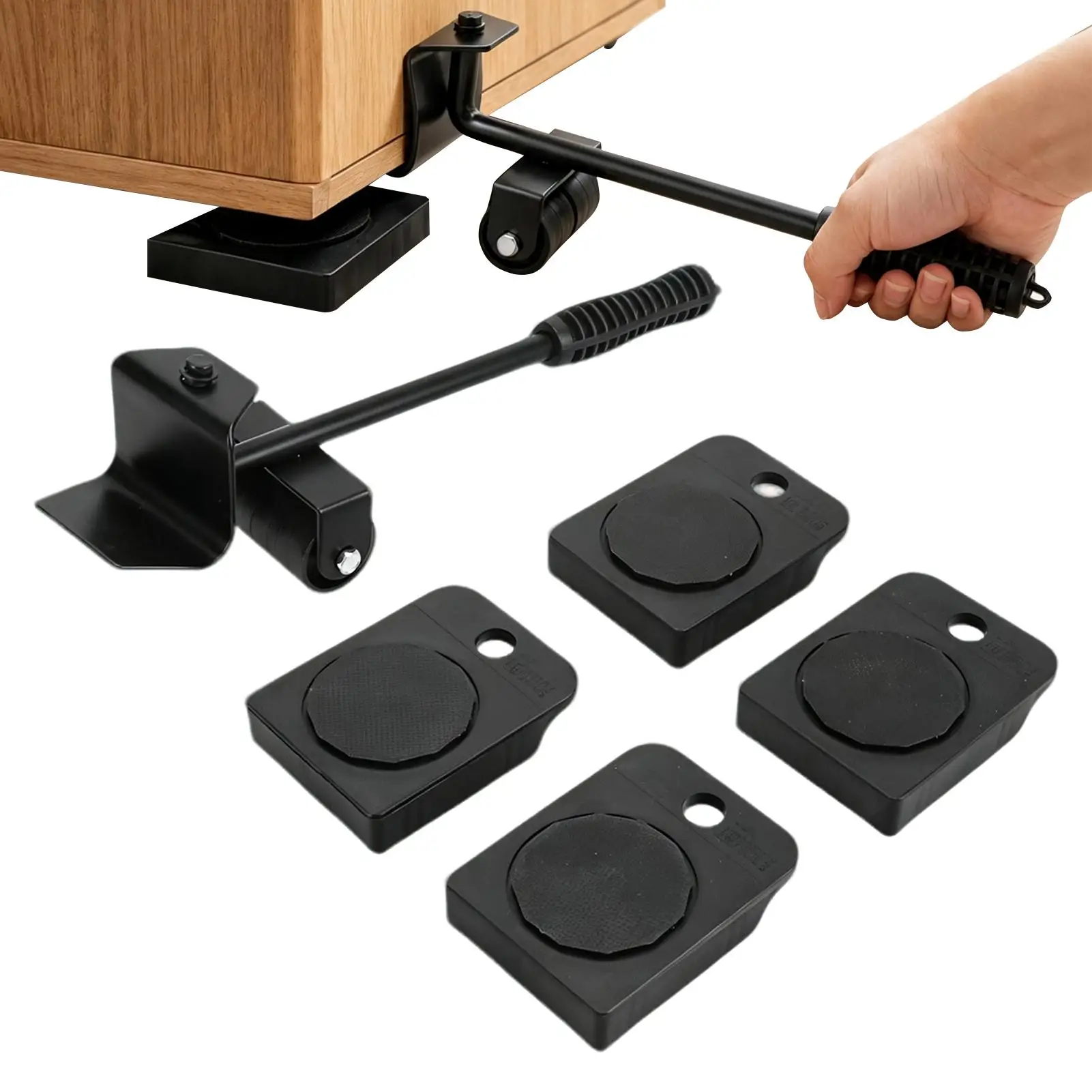 Furniture Sliders with Wheels Scratch-Resistant Floor Protection Furniture Lifting Mover Set for Bed Frames Large Refrigerators