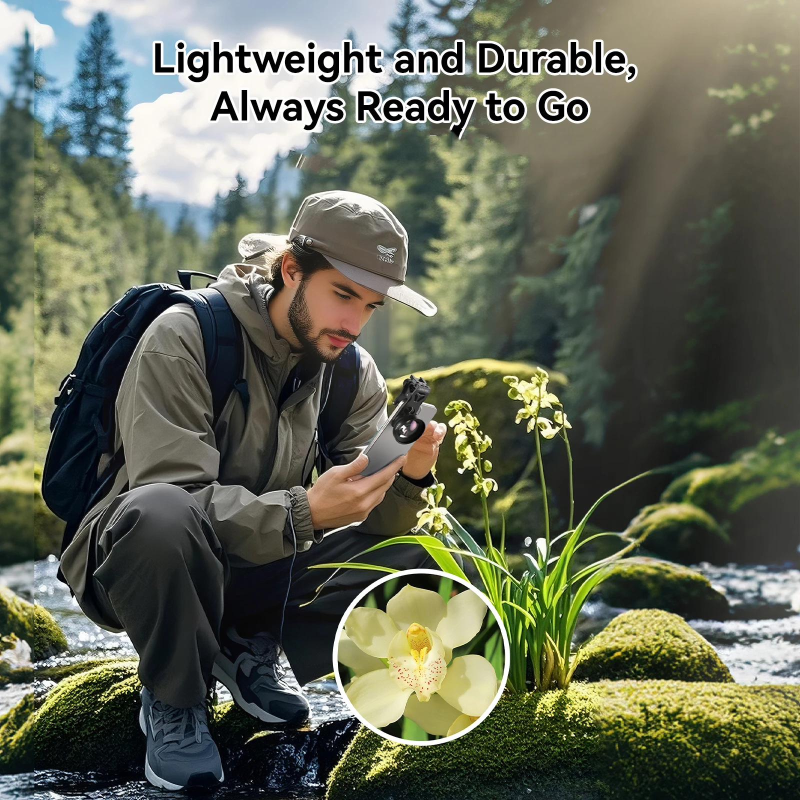 

APEXEL Ультра-макрообъектив 100 мм, универсальный зажим для телефона, совместимый со всеми смартфонами [фильтры и заполняющие лампы в комплект не входят]