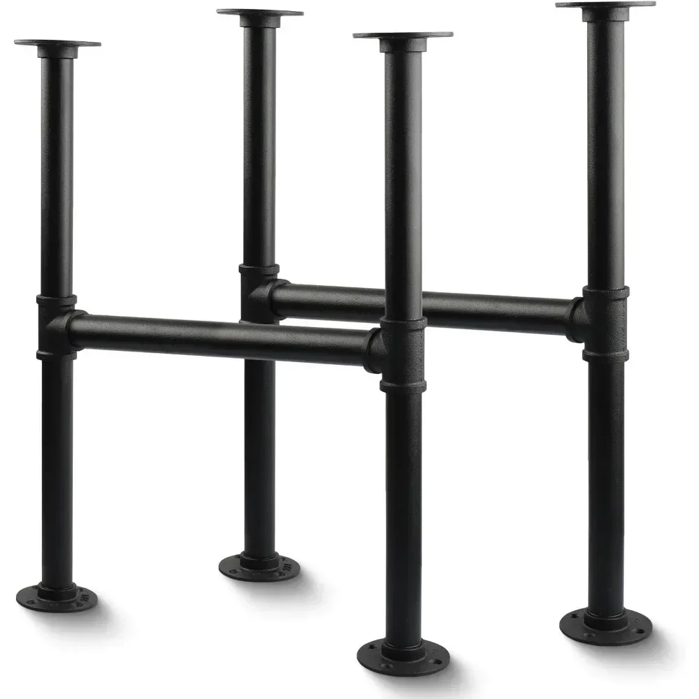 

Приятные для бюджета 30-дюймовые промышленные ножки стола, 2 упаковки серых стальных металлических труб, винтажные мебельные ножки, для кофейного и торцевого стола Le