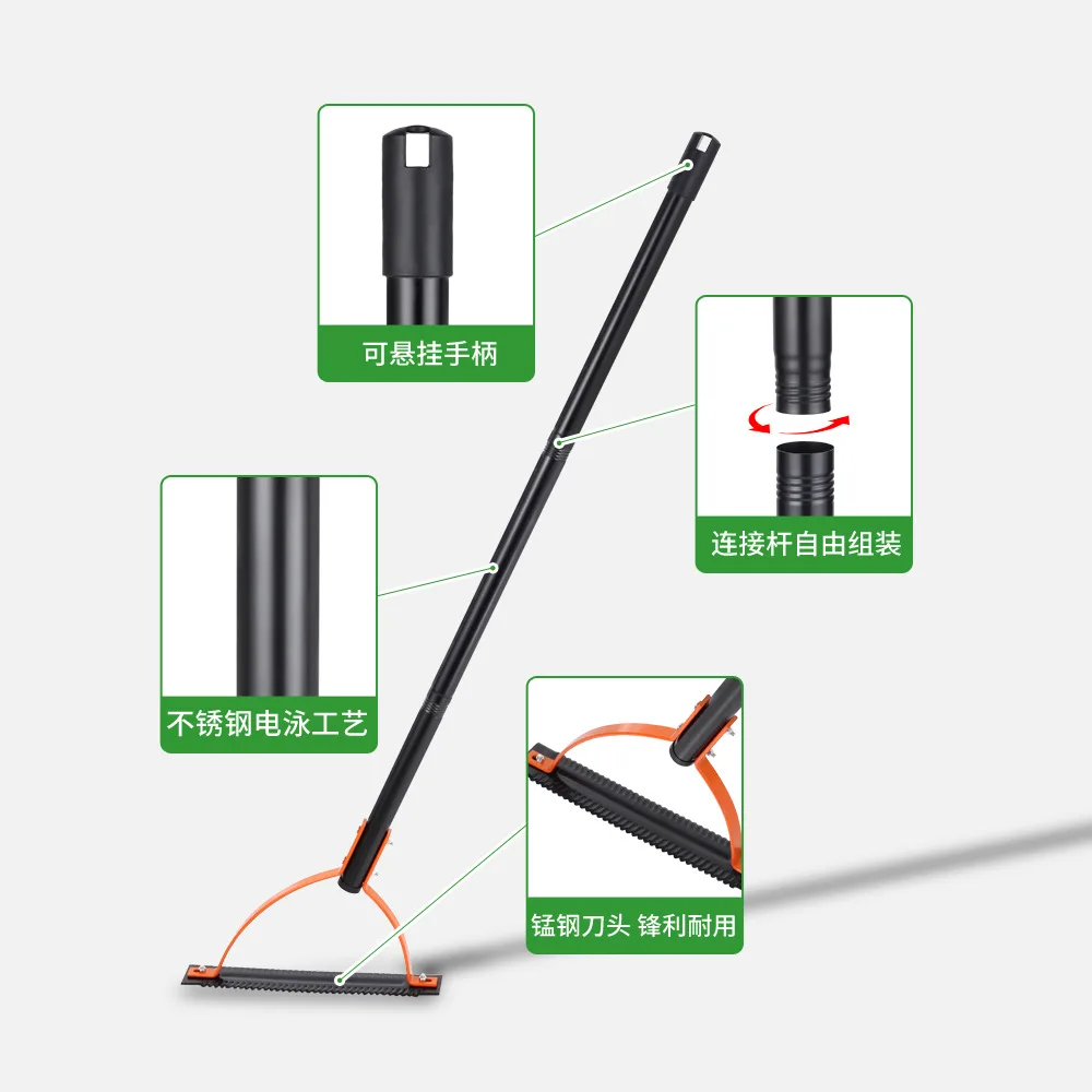 Manual serrated double-edged sharp blades for grass whips, weed cutters and garden tools