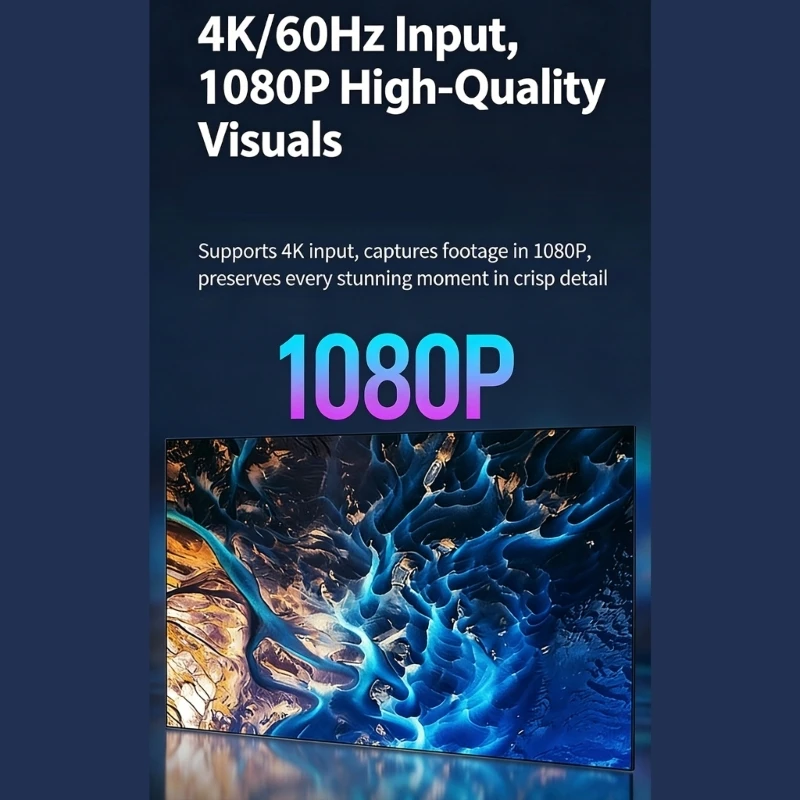  Multiple HDTV Video Grabbers 4K60Hz Input USB3.0 Output Supports Streaming