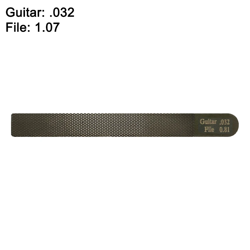 On-the-Go Repairs Fret Crowning Tool Stainless Steel Files Luthier Tool Approx.13*1.3cm Compact Size Long Filing Length