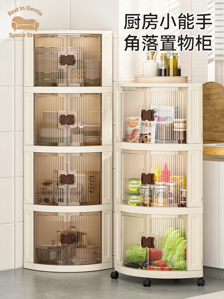 Corner Cabinet Living Room Triangle Shelf Kitchen Storage Cabinet Bathroom Corner