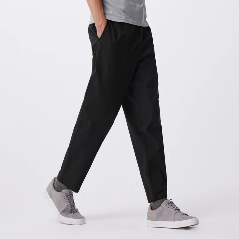 Semir Casual Pants Men Simple Solid Color Business Commuting Tapered Long Pants Wszechstronne elastyczne spodnie teksturowane