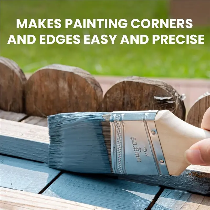 فرش طلاء ABVJ-2 بوصة، مجموعة فرش زاوية مكونة من 3 قطع من اللاتكس والدهانات الزيتية والبقع، قطع تحسين المنزل في أداة التشذيب #3