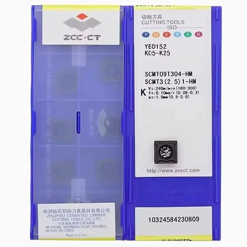 

SCMT09T304-HM YBD152/SCMT09T304-HM YBM251/SCMT09T304-HM YBD102 ZCC.CT CNC carbide inserts Turning inserts 10pcs/box