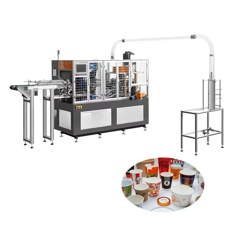 

Hot Sale GD-280T Servo Motor Driven High Speed 150-200Pcs/Min Double Wall Paper Cup Making Hine