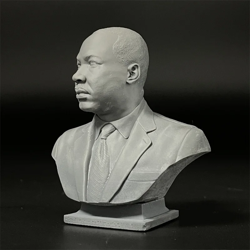 1/10 Scale Martin Luther King Resin Bust Unpainted Figures Resin Model Figurines Miniature Collection Hobby Toys