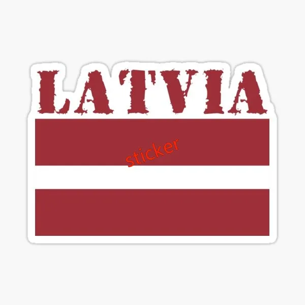 

Latvia Flag Decals Decoration Pvc Boat Accessories Suv Camper Windshield Bumper Truck Laptop Phone Case