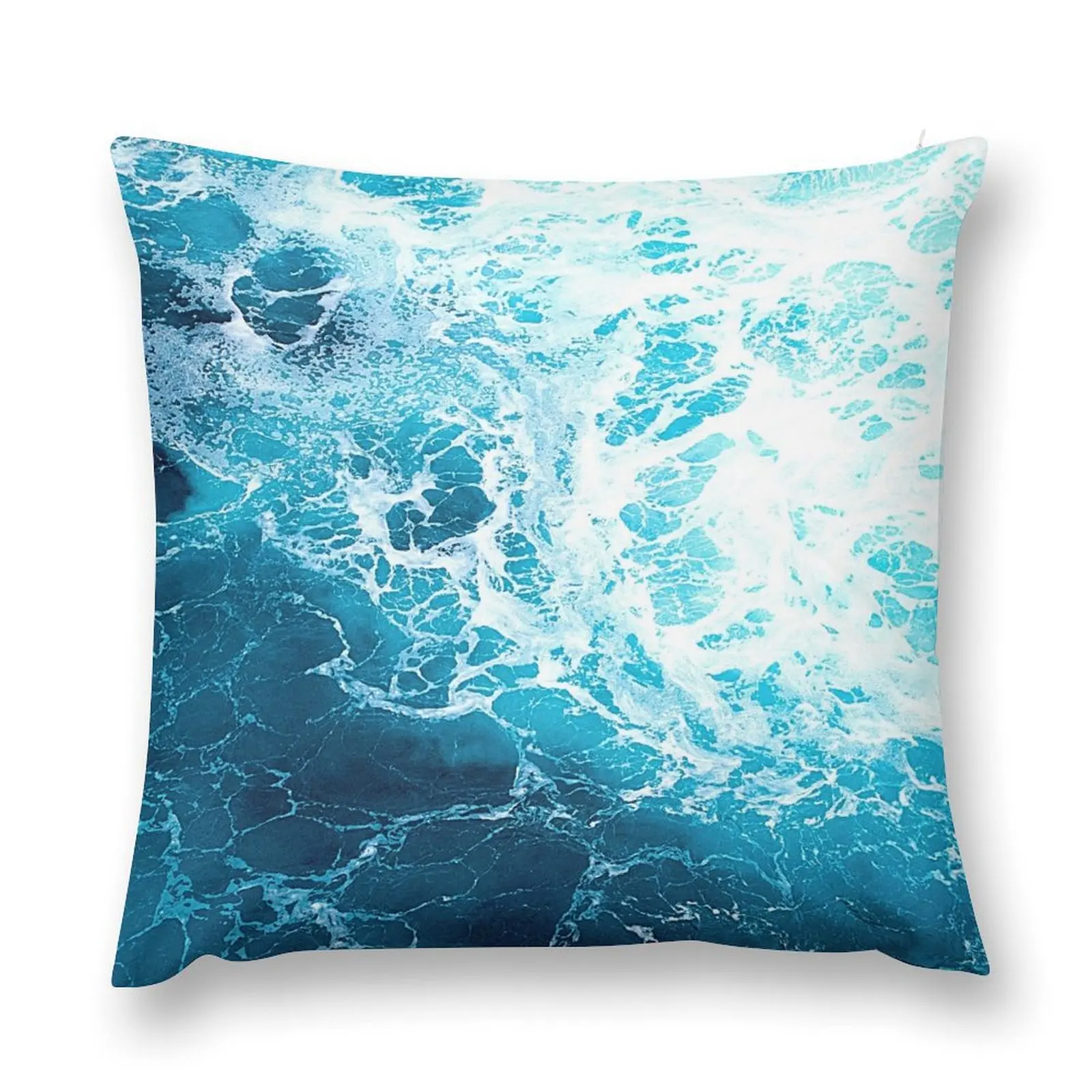 

Blue Ocean Waves Throw Pillow Pillow Cover Bed pillowcases pillow