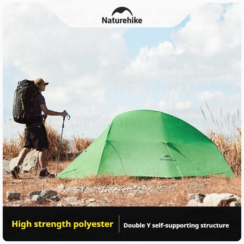 

Naturehike Cloud Up Base Tent Ultralight Camping Hiking Tent for 1-2 People Outdoor Travel Backpack 210T Waterproof Portable