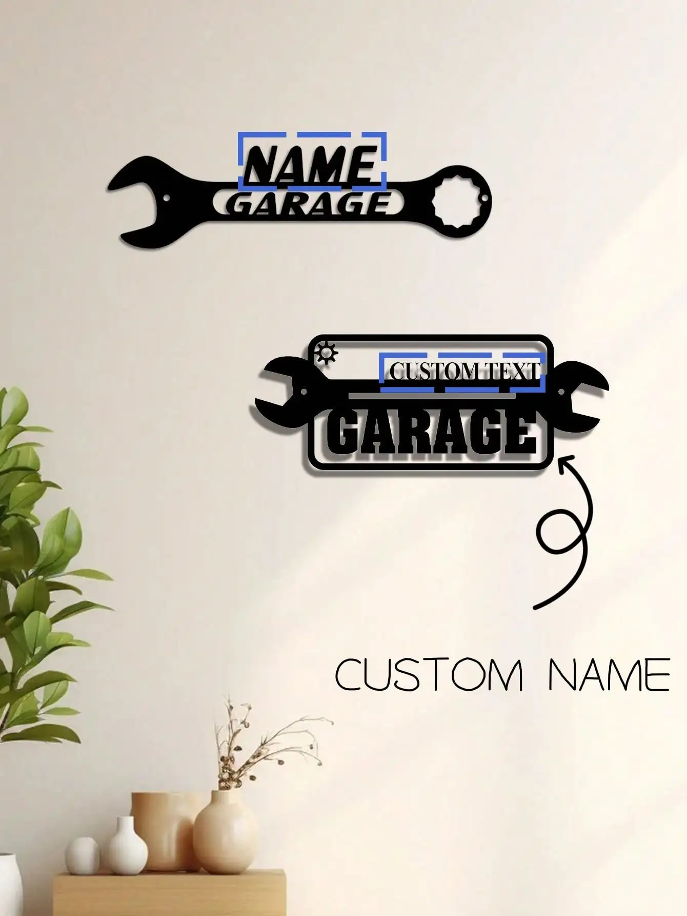 

Personalized Metal Workshop Sign Custom Garage Decor Father's Day Gift for Men Man Cave Plaque Dad Birthday Present