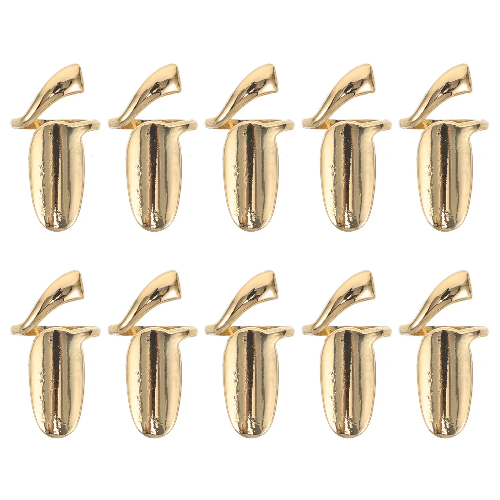 

10Pcs Finger Nail Protection Rings Retro Alloy Adjustable Removable Fingertip Nail Guard Jewelry Vintage Manicure Decoration