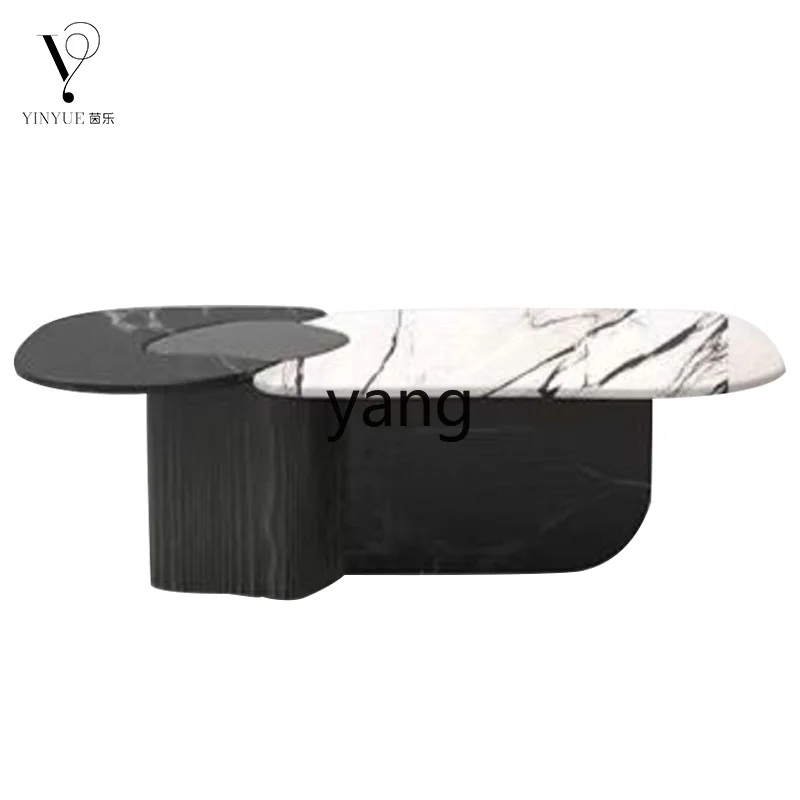 LMM Italian Minimalist Solid Wood Tea Table Marble Negotiation Tea Table Tea Table