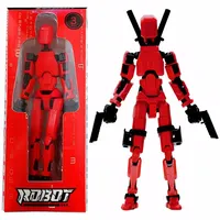 3D Printed Multi-Jointed Movable Lucky 13 Action Figures Full Body Assembly Completed Action Figure Dummy Toys Birthday Gifts