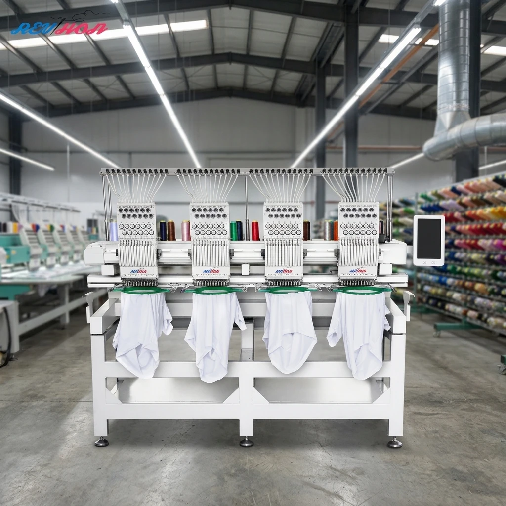 Quality Technology Combined 15 Four -Head Embroidery Machine Automatic Flat Embroidery Computerized Operation New Motor