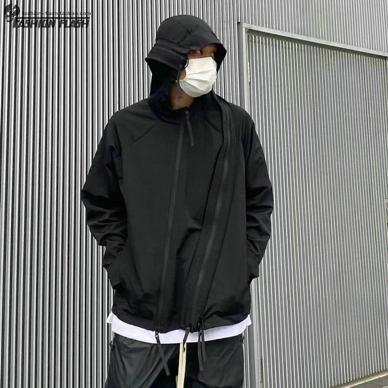 

ex Loose Fit Nylon Jaet P40 Zipper Decorated Anti-Wrinkle Spring Autumn Winter Casual Outerwear Youth ular Sle