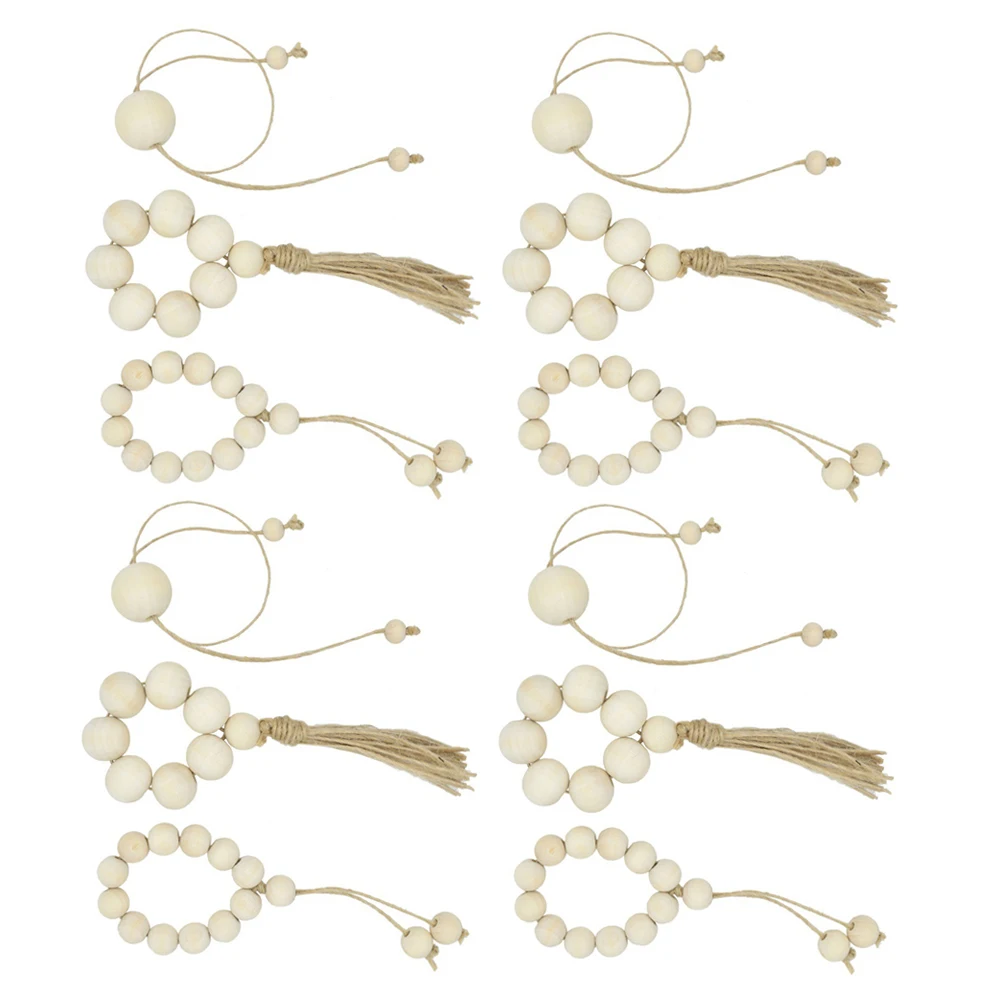 

Simple Natural Wooden Bead Napkin For Wedding Decoration Home Table Decor Dining Accessories