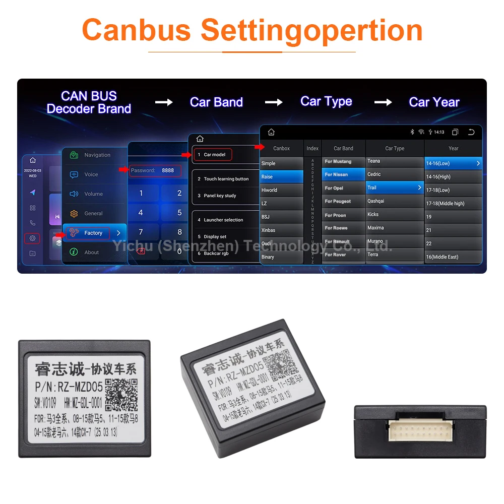 Canbus Decoder for Mazda 6 3 CX-7 2008-2013