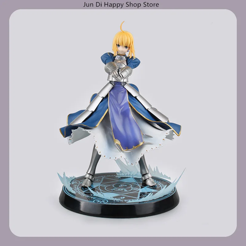 

26cm FGO Saber Altria Pendragon Standing Pose with Excalibur Anime Figure Model Statue Collection Desktop Ornament Toys gifts