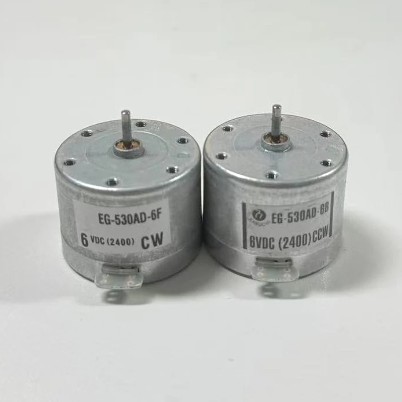 Micro EG-530AD Moteur CCW DC 9V 2400RPM Mini 530 Capstan Tape Deck Recorder Audio Round Spindle Motor