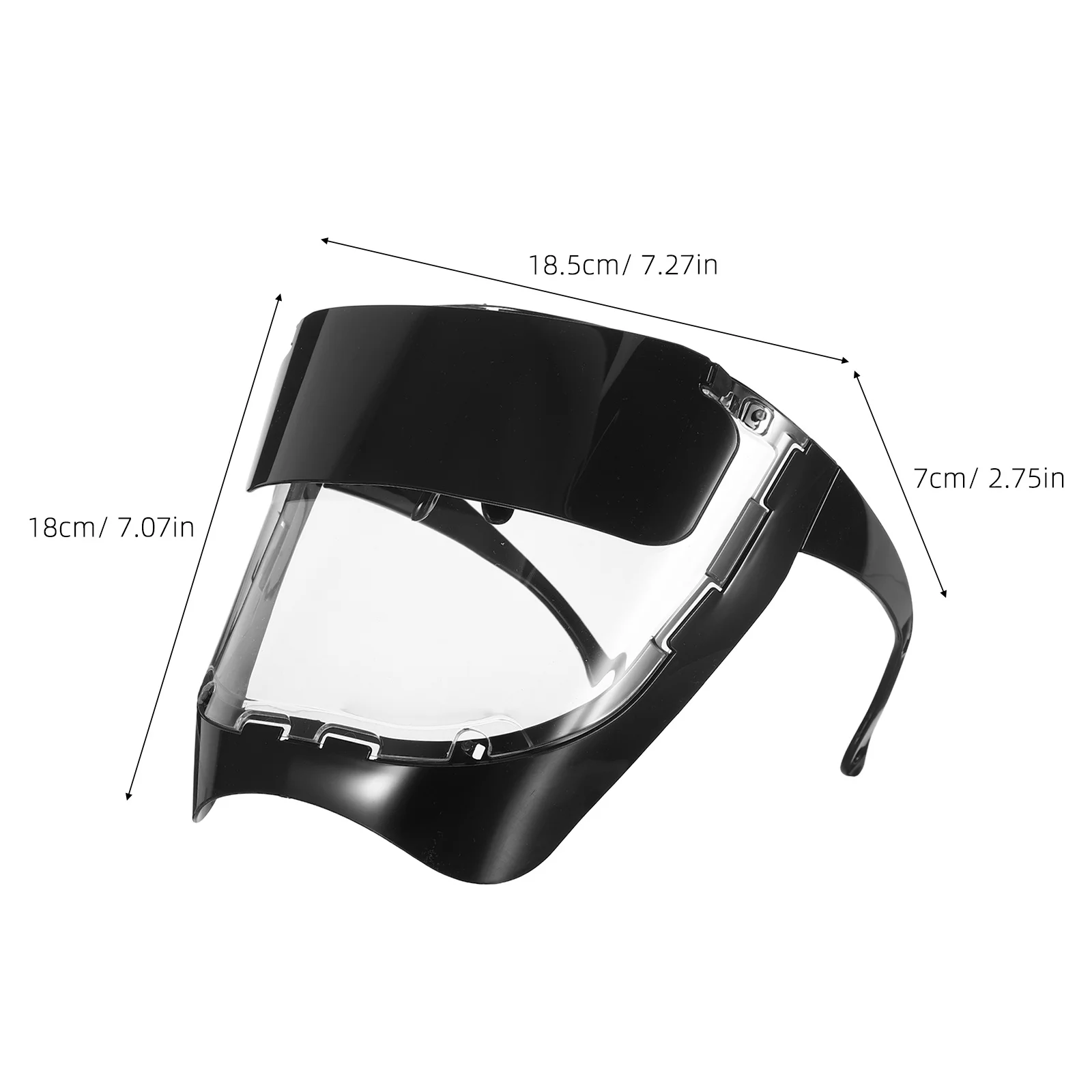 قناع وجه لحام خفيف الوزن، درع أمان كامل، تصميم خطاف الأذن، قناع طحن شفاف مضاد للرش للبناء #2