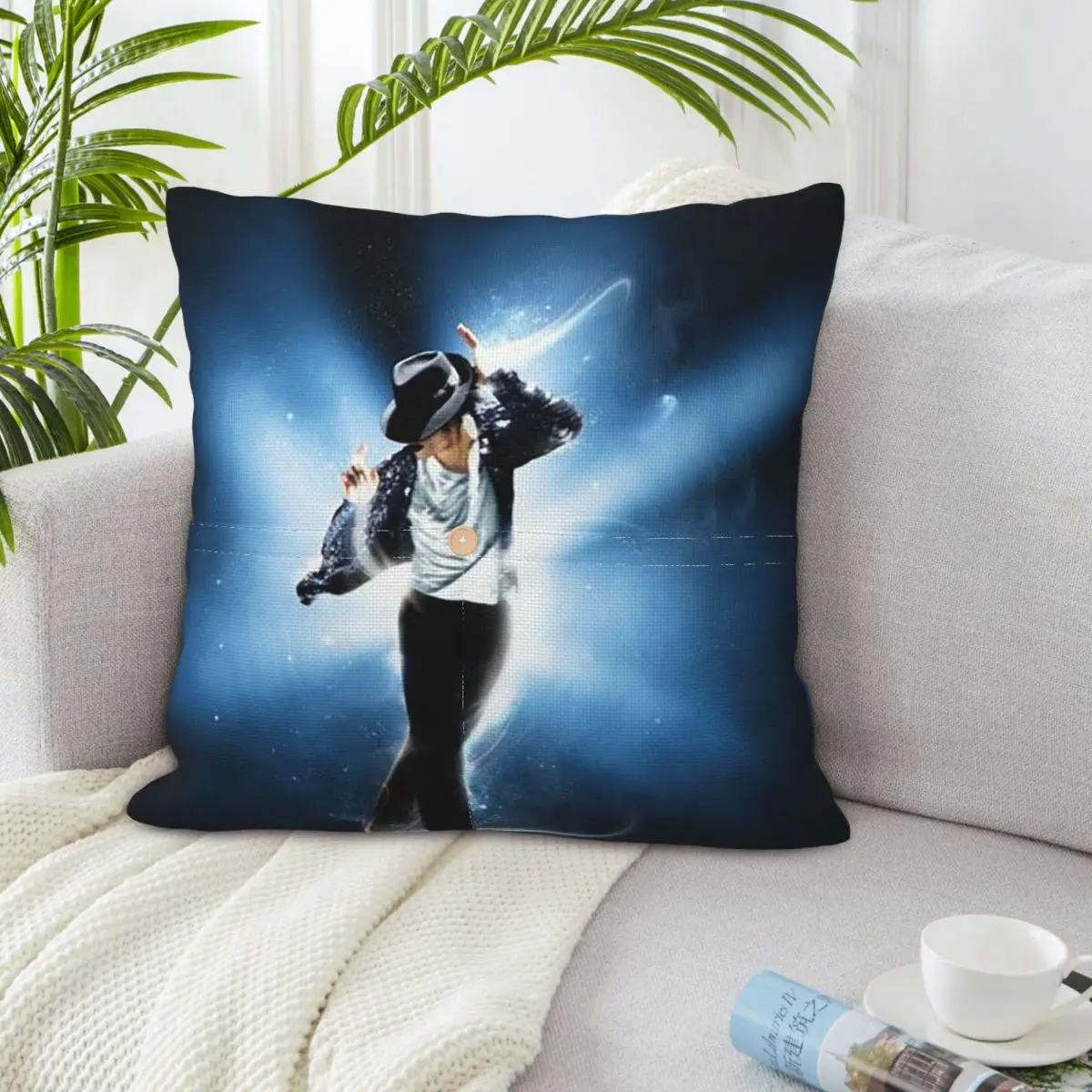 Michael Jackson Musicians Singers Dancers Square Linen Pillowcase Cushion Cover Polyester Decor Bed Home Comfort Throw Pillow