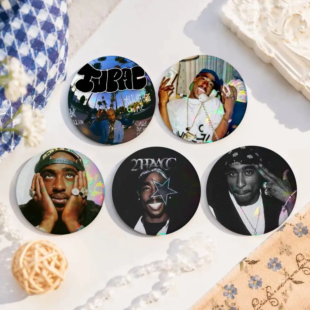 A SINGER Rapper T-upac S-hakur    Soft Button Pin Round Metal Badge Lapel Pin Parts Gift Friends Kid Jewelry