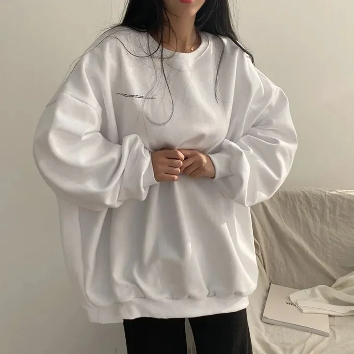 ผู้หญิงHoodiesผ้าฝ้ายHoodedเสื้อMoonพิมพ์ผู้หญิง 2025 ฤดูใบไม้ร่วงฤดูหนาวกราฟิกขนแกะPulloverเสื้อแขนยาว