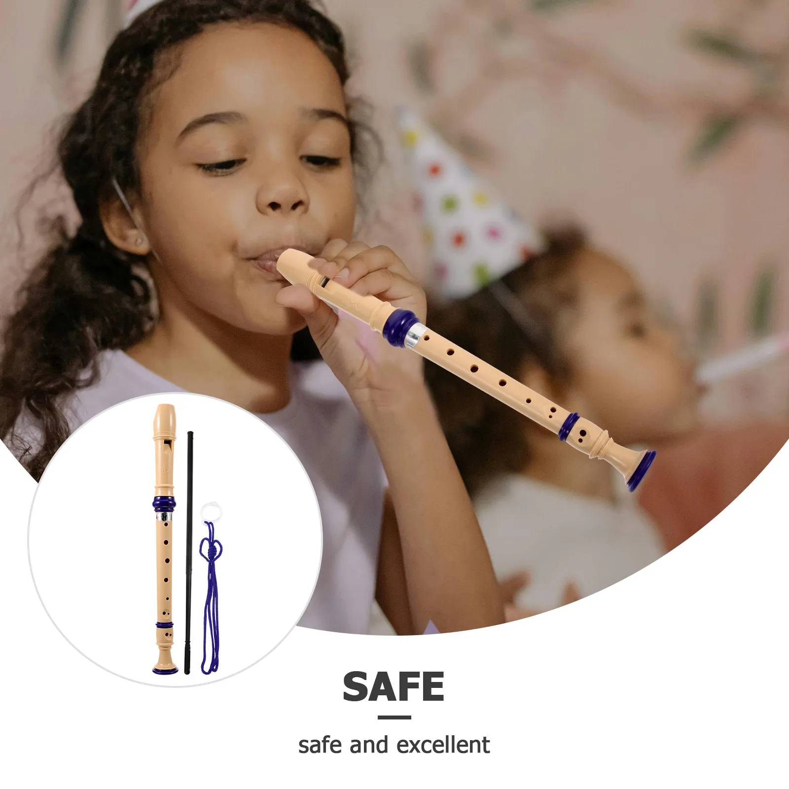 

Kids Musical Instruments Eight-hole Clarinet Soprano Recorder Recorders for Child