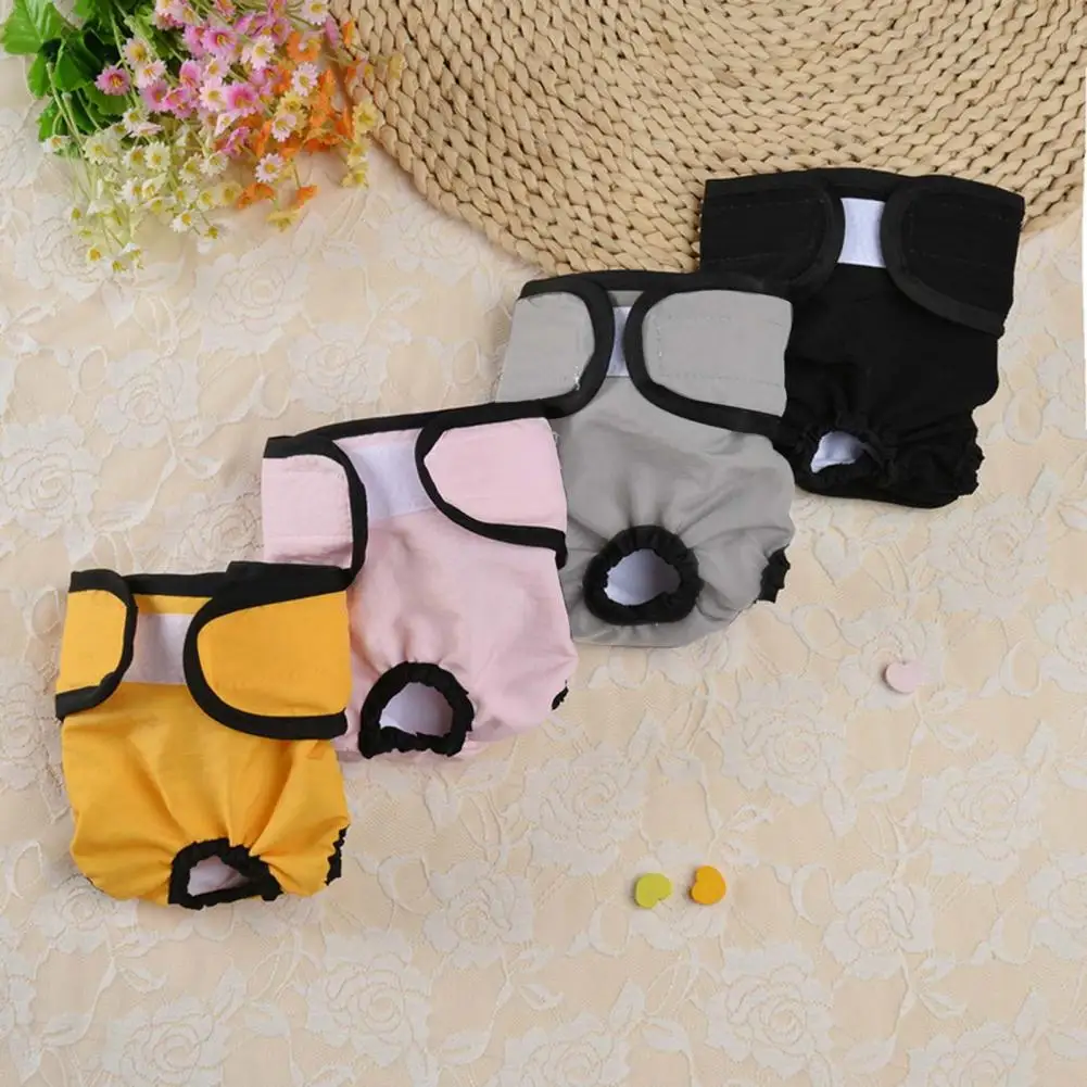 Beautiful Dog Menstrual Pants Adjustable Fastener Tape Anti-harassment Breathable Dog Menstruation Underwear Briefs