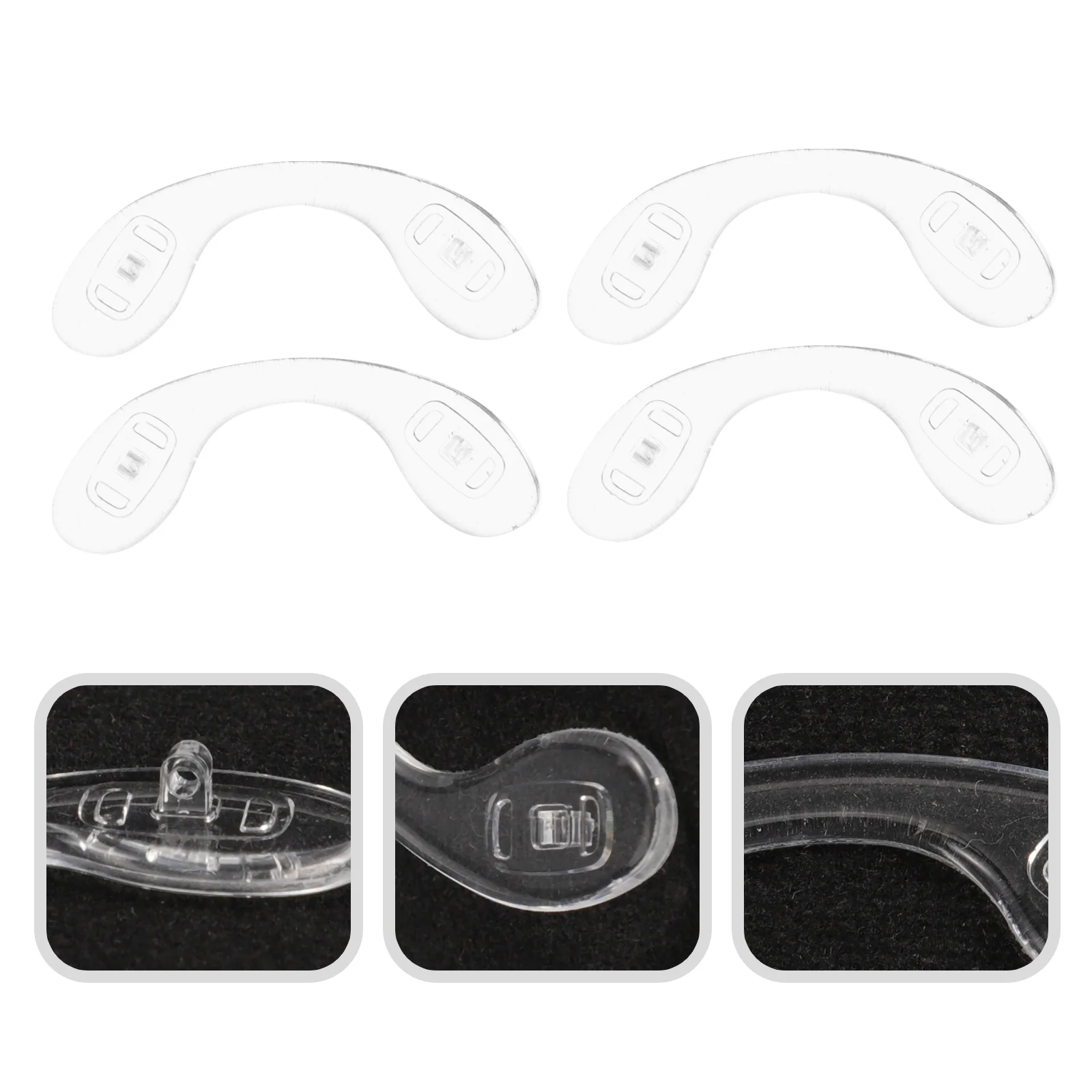 

5 Pcs Children's Nose Pads Eyeglasses Supplies Comfortable Screw-On Support Silica Gel Supply Nonslip