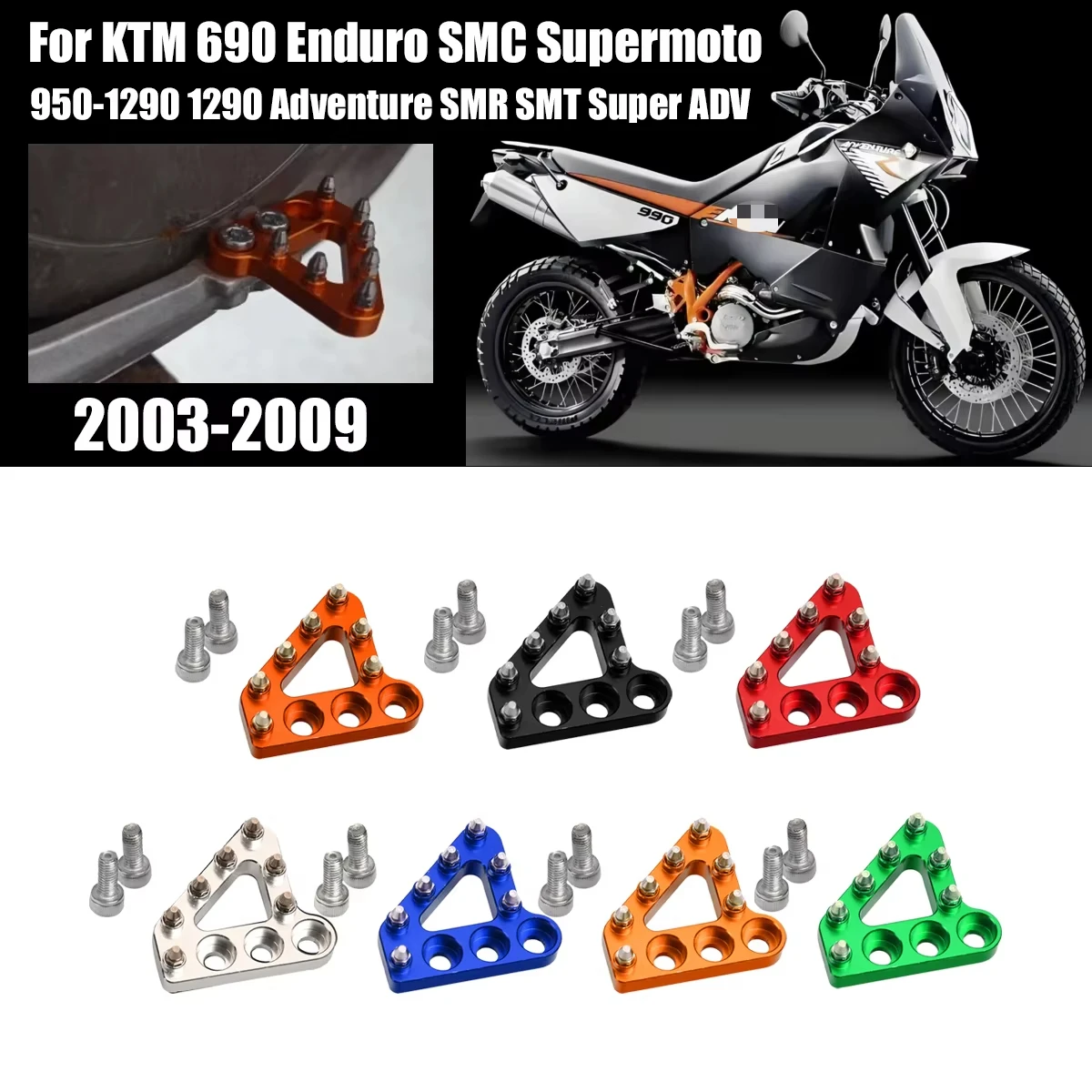 

Motorcycle Brake Pedal Lever Step Plate For KTM 690 Enduro SMC Supermoto 950 990 1050 1090 1190 1290 Adventure SMR SMT Super ADV