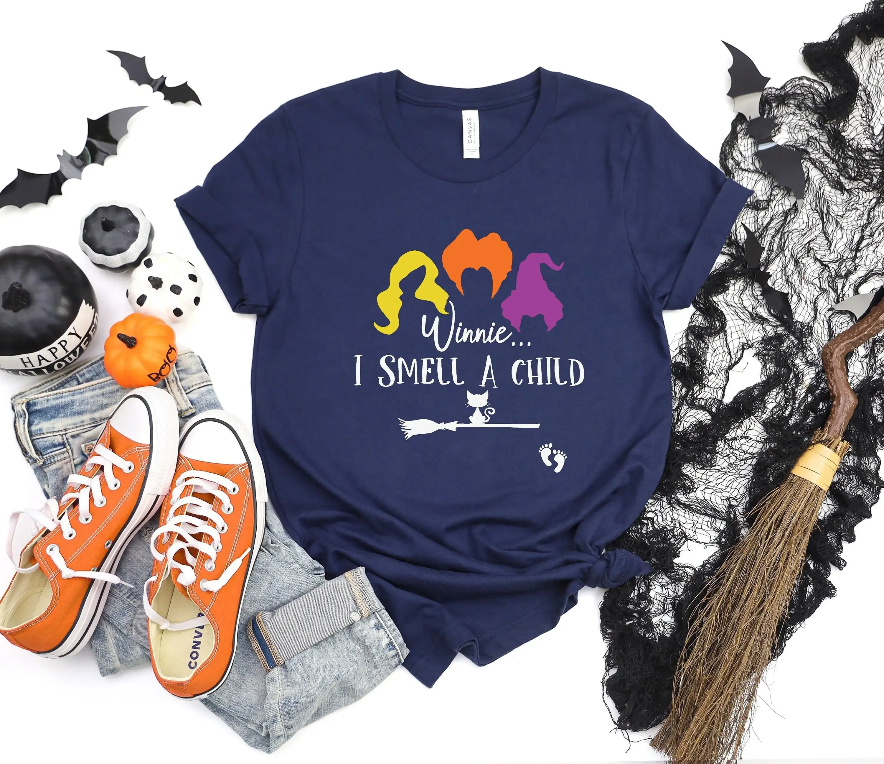 Halloween Pregnancy T Shirt Witchy Pregnant Maternity Outfit Mom Spooky