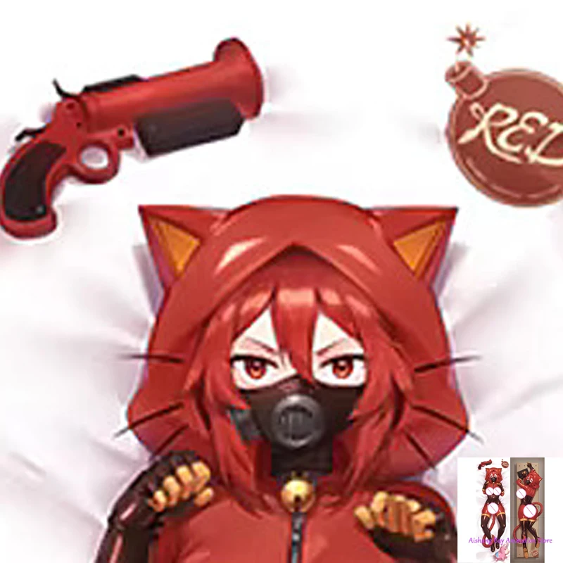

Dakimakura Anime Pillow Cover Pyro Double Sided Print Life-size Body Decoration
