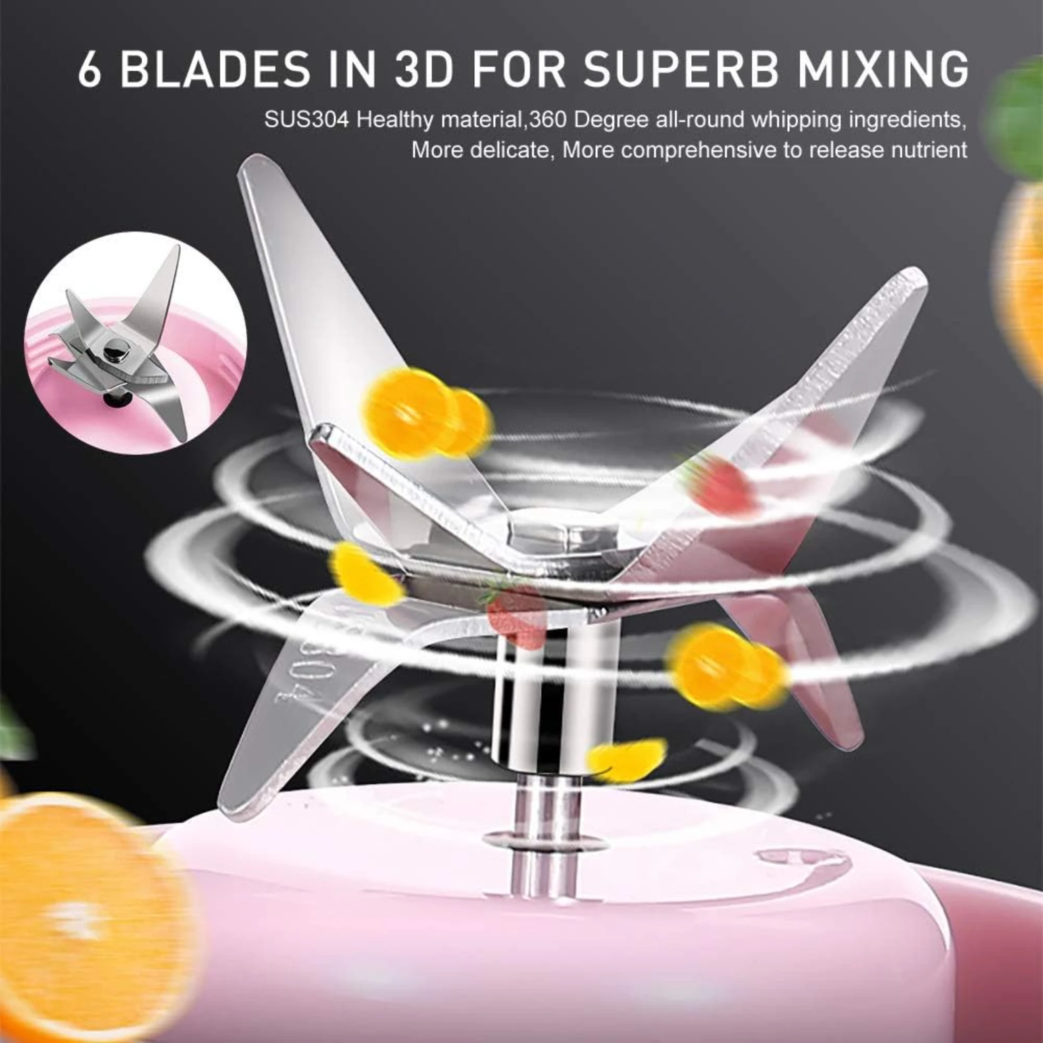 Convenient and efficient 2019 Portable USB Rechargeable Blender with 480ml Capacity - Newest Easy to Use and Easy to Clean Food