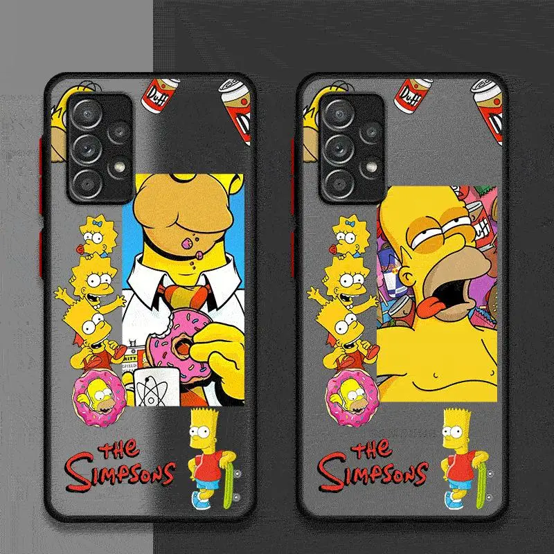 The Simpsons-Homer Case For Samsung Galaxy A54 A14 A52 A53 A34 A13 A51 A23 A71 A32 A21s A32 A13 A22 Matte Hard Phone Coque