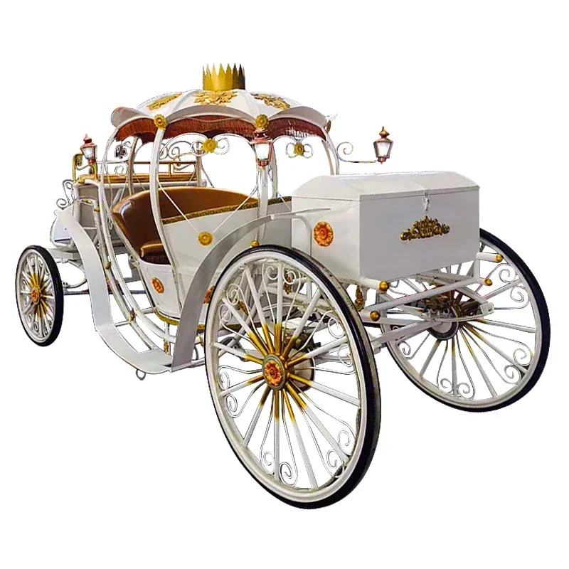 الحديد المطاوع اليقطين النقل الزفاف الأميرة سيارة الفيلم والتلفزيون الدعائم زخرفة عيد الميلاد لمشاهدة معالم المدينة جولة حافلة أربع عجلات