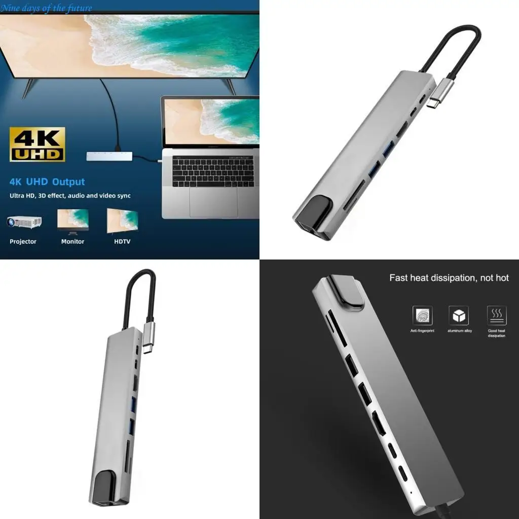 

Universal USB C Docking Station with PD100W Charging HDTV 4K for Laptop E65A