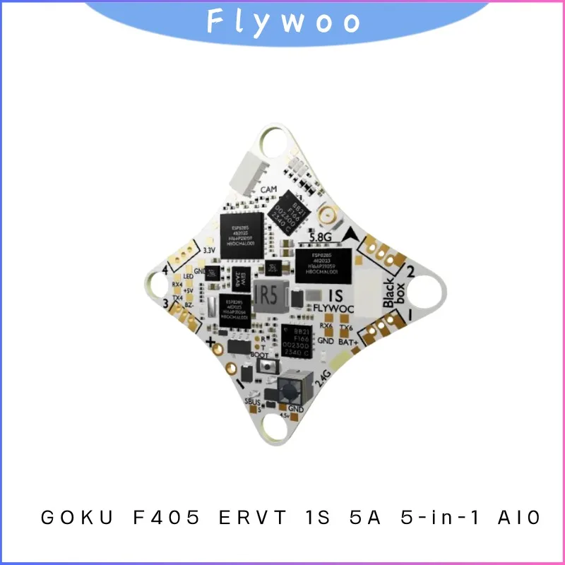 

GOKU F405 ERVT 1S 5A AIO FC with 400mW ELRS, 5-in-1 Racing Drone Flight Controller, Ultra-Low Latency for 1S Whoop Acro FPV