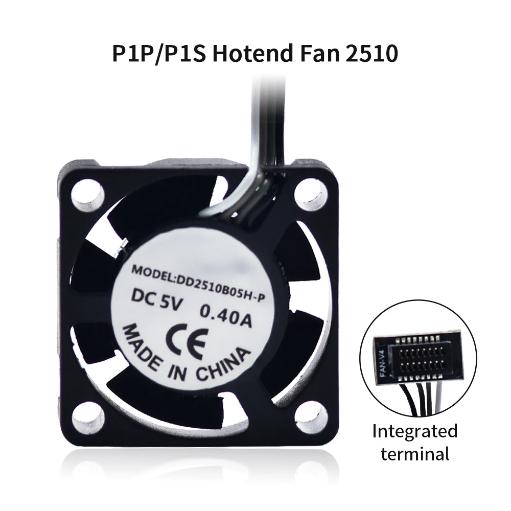 Lab X1 X1C P1P P1S Components Cooling 5015 Blower Fan 2510 Mini Fan 5V 15000 RPM/min With Cable For Bamboo 3D Printer