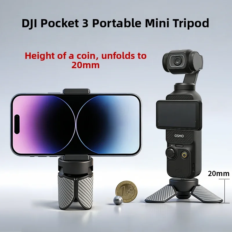 Tripod Mini Camera Tripod Phone Stand Suitable for DJI Pocket3/ Gopro 13/ Insta 360 Tripod Desktop Live Streaming