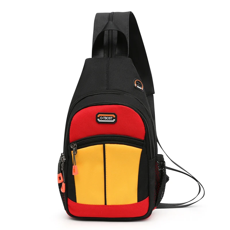 Brusttasche für Männer und Frauen kann mit einer Schulter und zwei Schulter Cross body Multifunktion rucksack getragen werden. Mode Brusttasche