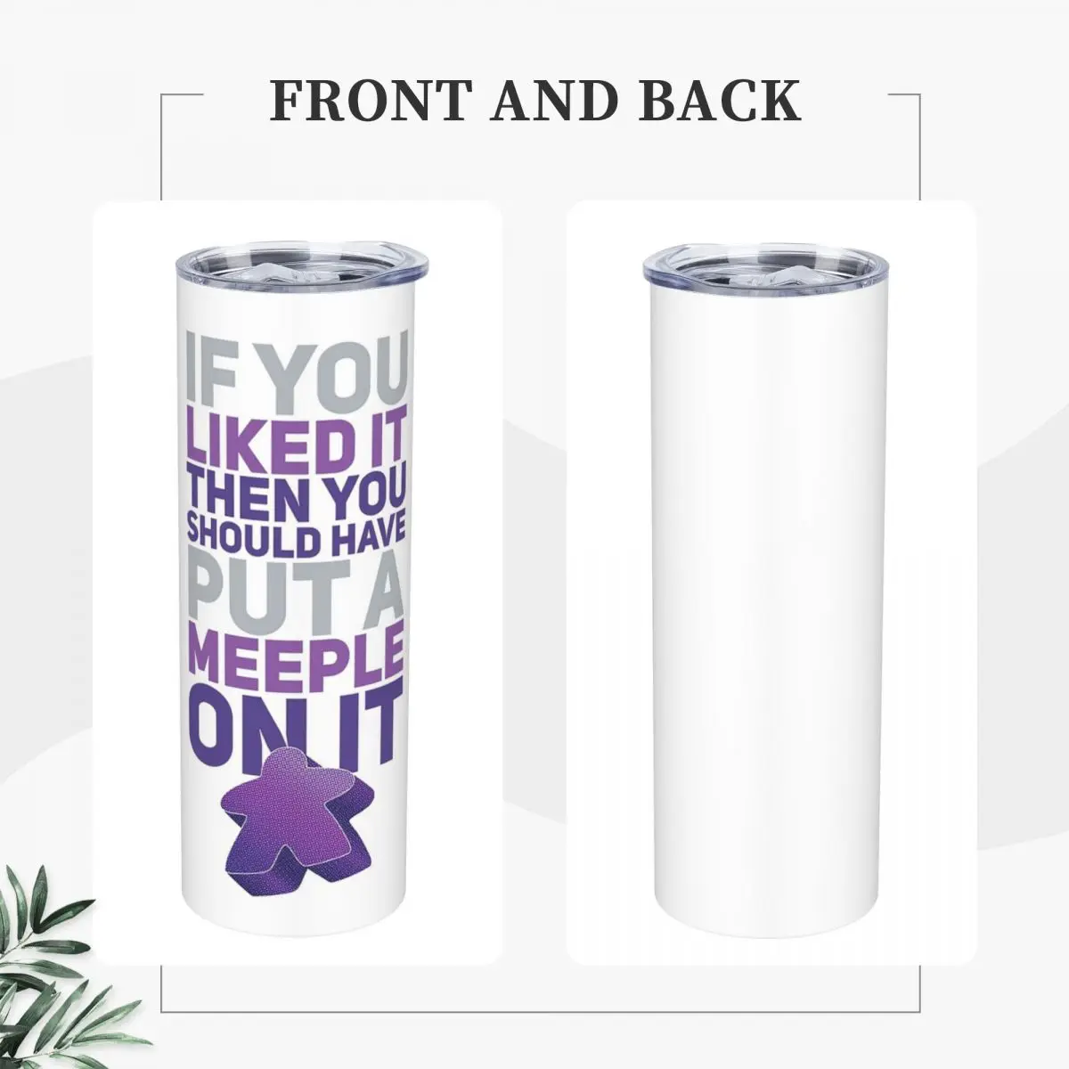 Should Have Put A Purple Meeple On I Stainless Steel Tumbler Vacuum Insulated Mugs Thermal Cold Bottle Straw With Lid 20oz