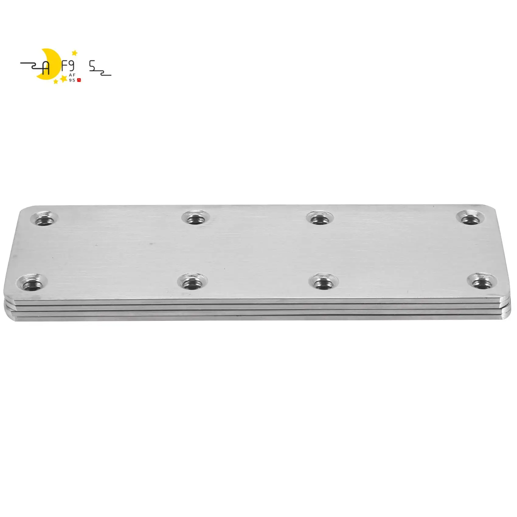 

AF95-4 PCS Прямая плоская ремонтная пластина из нержавеющей стали с винтами для мебели, деревянных дверей и изделий из дерева