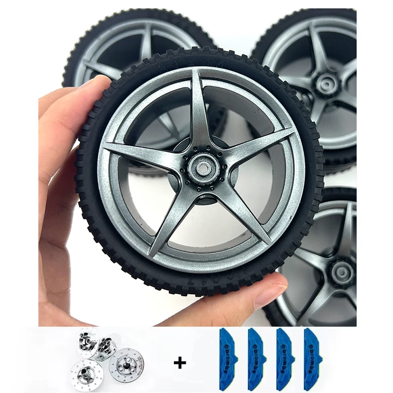 CADA Tyre Plating Metal Wheel Hub Compatible With LEGO MOC 1:8 Car 42083 42115 42056 Building Technology Accessories Blocks Toys