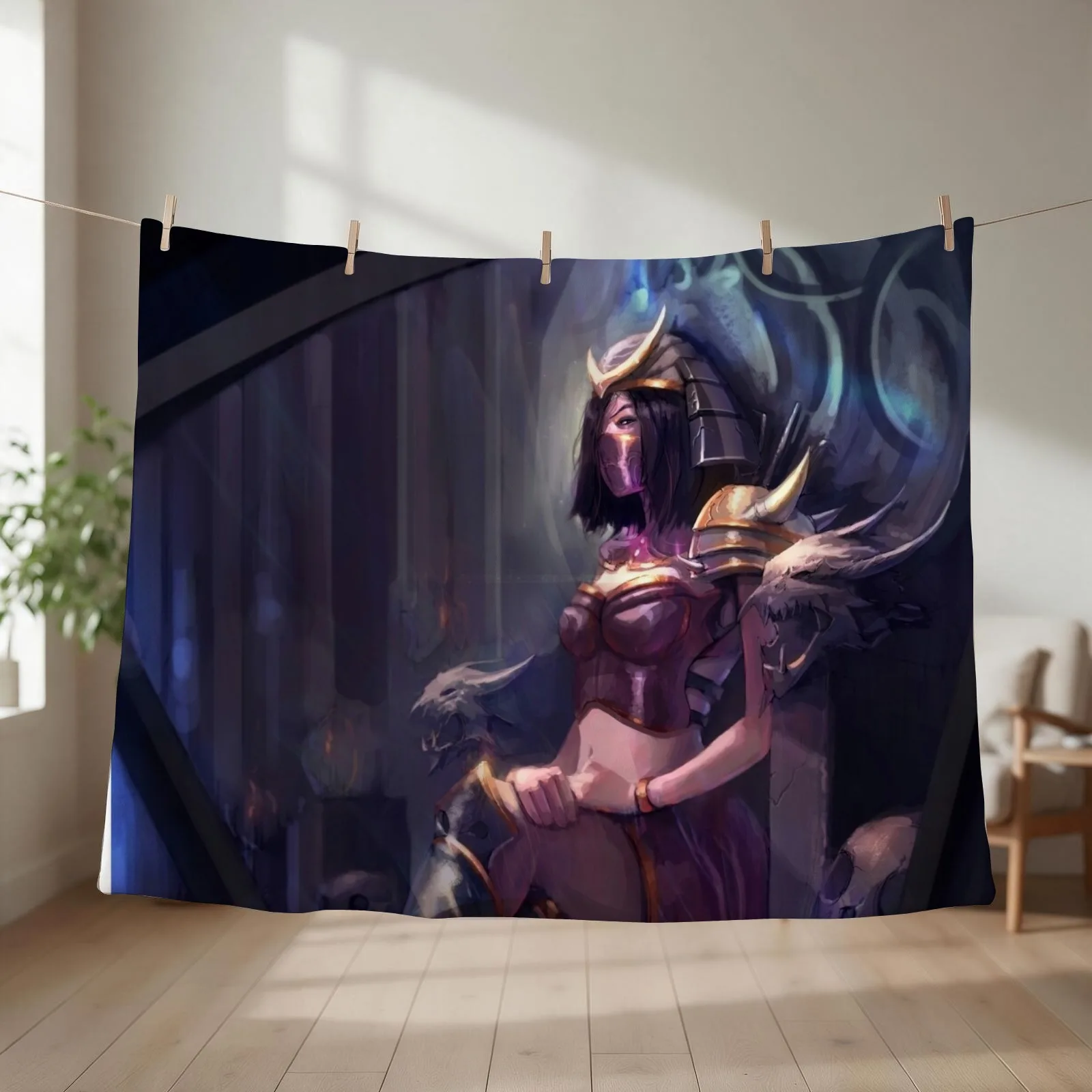 Mileena Mortal Kombat Throw Blanket couch cozy soft plush fuzzy picnic outdoor blanket